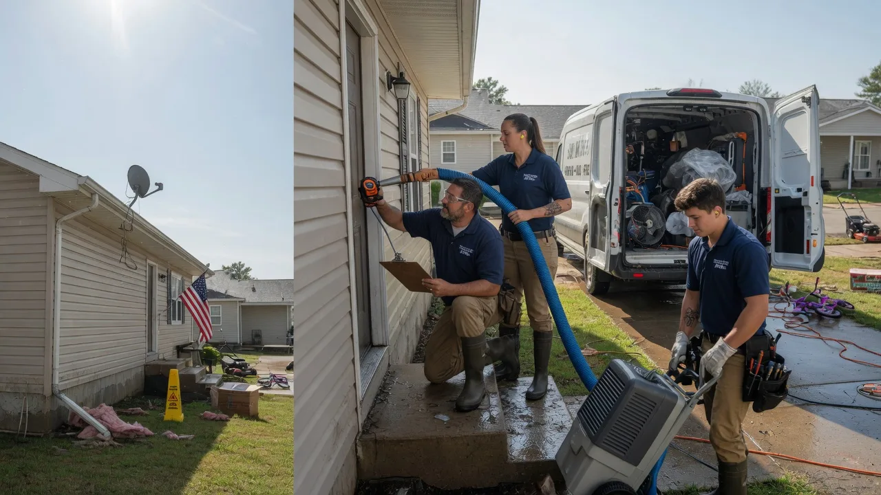 Ceiling Water Damage Restoration in Lewisville, IN near me